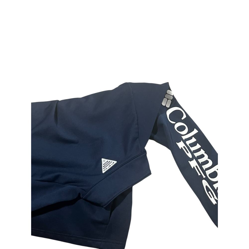 Columbia PFG Terminal Fleece Quarter-Zip Pullover - Men's Large - Navy Blue EUC - Picture 4 of 4